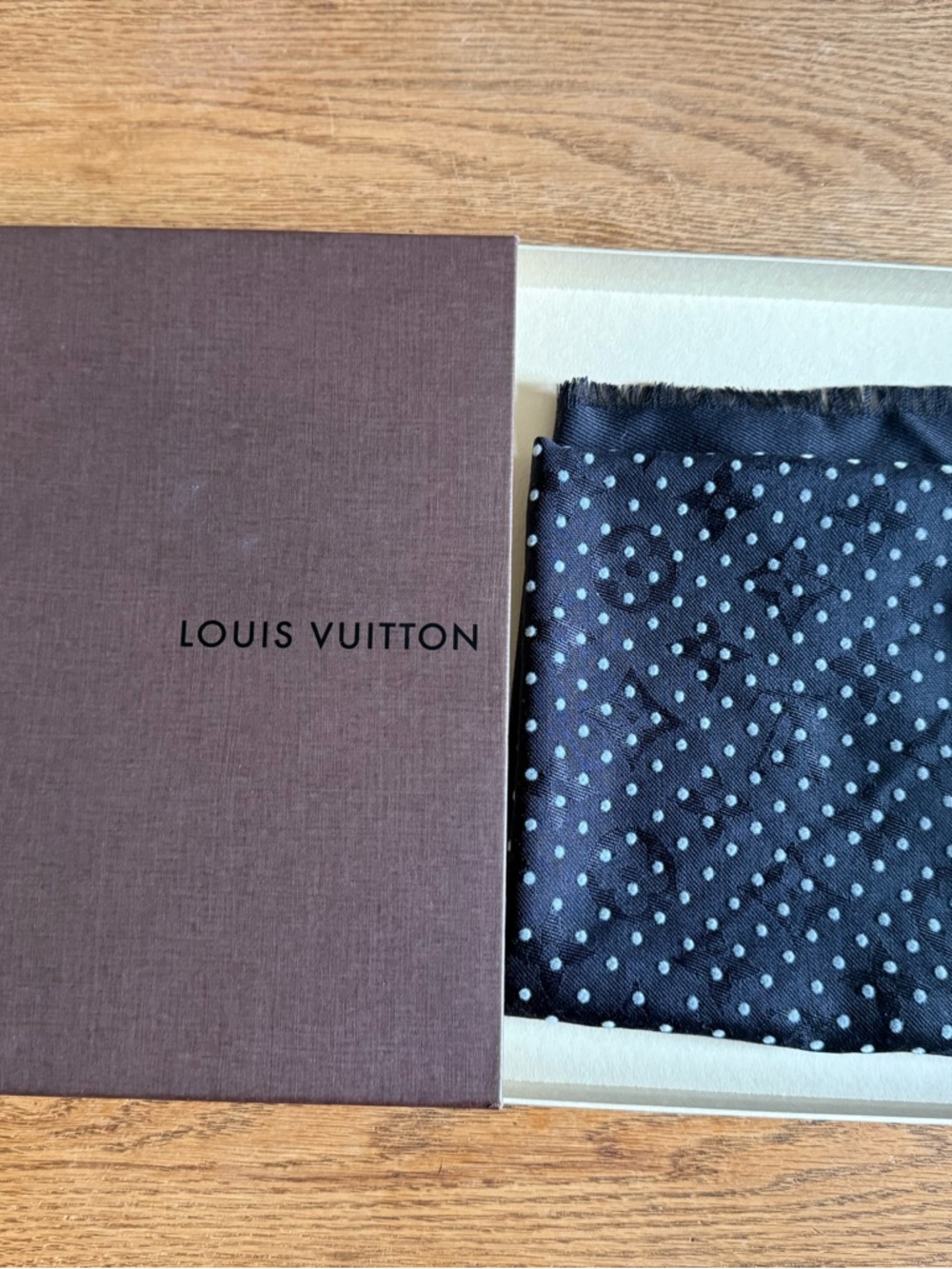 Louis Vuitton Scarf with Polka Dots